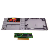 X-Men Mutant Apocalypse Super Nintendo Very Good CIB - Open game cart with genuine game circuit board shown