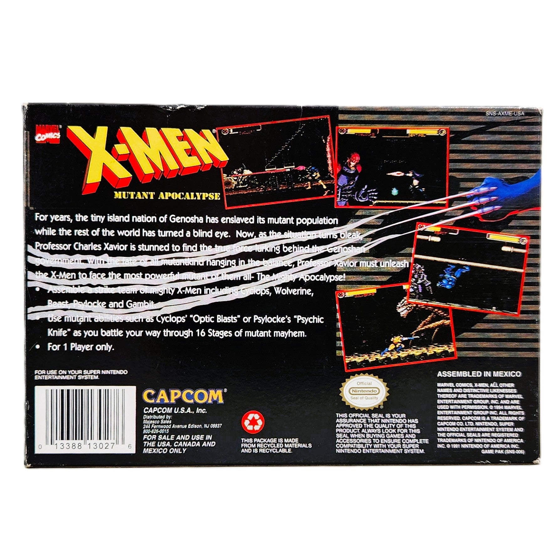 Buy X-Men: Mutant Apocalypse – VG CIB SNES | Shelf-Ready Box