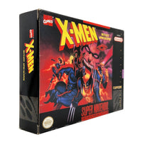 X-Men Mutant Apocalypse Super Nintendo Very Good CIB - Alternate side front view of genuine retail release game box