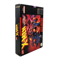 X-Men Mutant Apocalypse Super Nintendo Very Good CIB - Spine view of genuine retail release game box