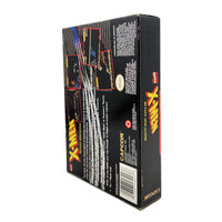 X-Men Mutant Apocalypse Super Nintendo Very Good CIB - Spine view and rear of genuine retail release game box