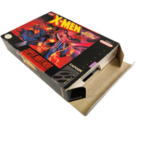 X-Men Mutant Apocalypse Super Nintendo Very Good CIB - Open retail box flaps showing contents