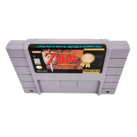 The Legend Of Zelda A Link To The Past Players Choice Super Nintendo Very Good CIB - Angled top down view of game cart label