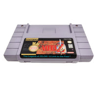 The Legend Of Zelda A Link To The Past Players Choice Super Nintendo Very Good CIB - Top view of authentic cartridge label showing game title