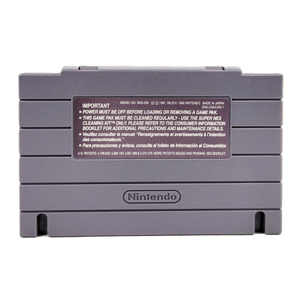 The Legend Of Zelda A Link To The Past Players Choice Super Nintendo Very Good CIB - Rear view of genuine game cart showing label