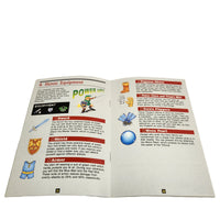 The Legend Of Zelda A Link To The Past Players Choice Super Nintendo Very Good CIB - View of instruction manual opened to show binding staples and manual interior text and graphics