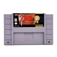 The Legend Of Zelda A Link To The Past Players Choice Super Nintendo Very Good CIB - Front view of official game cart showing label artwork