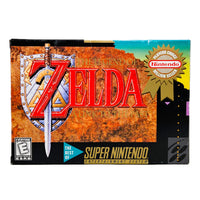 The Legend Of Zelda A Link To The Past Players Choice Super Nintendo Very Good CIB - Front Of Game Box