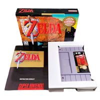 The Legend Of Zelda A Link To The Past Players Choice Super Nintendo Very Good CIB - Authentic Game Box with Manual and Cartridge Shown