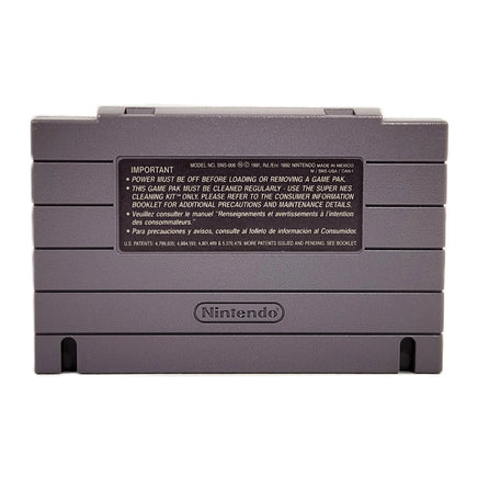 The Legend Of Zelda A Link To The Past Players Choice SNES Very Good Loose - Authentic Game Cartridge back Label