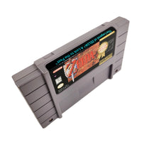 The Legend Of Zelda A Link To The Past Players Choice SNES Very Good Loose - Authentic Game Cartridge Front Label angled also showing top spine with game title