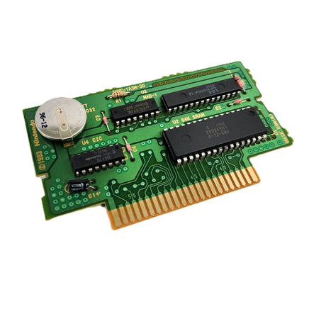 The Legend Of Zelda A Link To The Past Players Choice SNES Very Good Loose - Authentic game circuit board shown with save battery