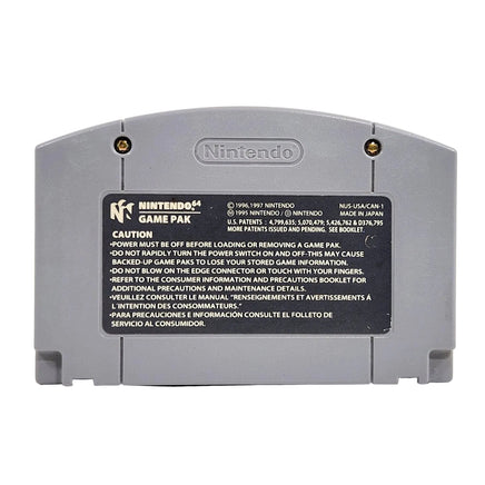 Zelda Ocarina Of Time Nintendo 64 Good Loose - Rear view Of Official N64 Game Cartridge