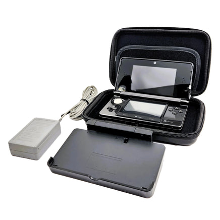 Nintendo 3DS Console System Bundle Cosmo Black Charging Dock Case Like New Loose - View 1