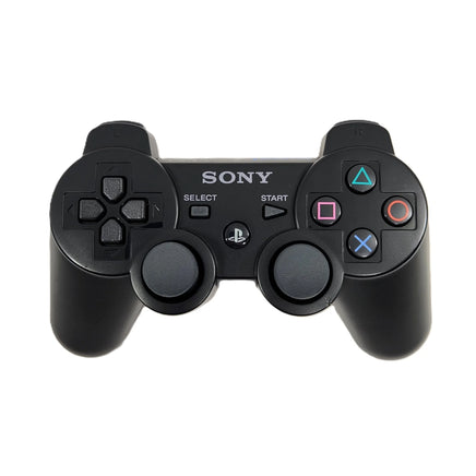 PlayStation 3 Super Slim 250GB Console System Bundle Black Carbon Fiber Skin Very Good Loose - View 6 Close Up View of DualShock 3 Controller