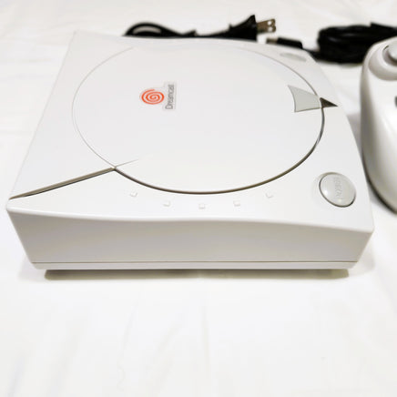 White Sega Dreamcast System on a white background
