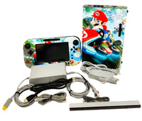 Nintendo Wii U 32GB Console System Bundle Black Mario Kart Skin Very Good Loose - View 13