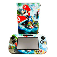 Nintendo Wii U 32GB Console System Bundle Black Mario Kart Skin Very Good Loose - View 1