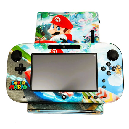 Nintendo Wii U 32GB Console System Bundle Black Mario Kart Skin Very Good Loose - View 2