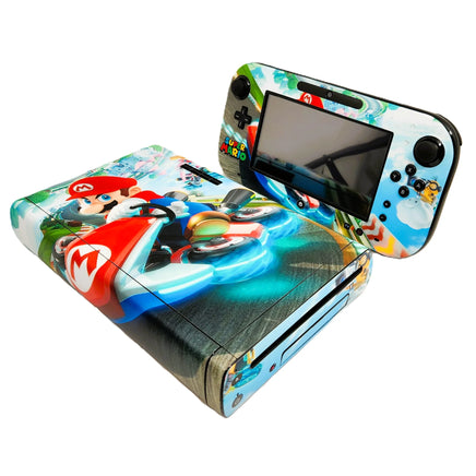 Nintendo Wii U 32GB Console System Bundle Black Mario Kart Skin Very Good Loose - View 3