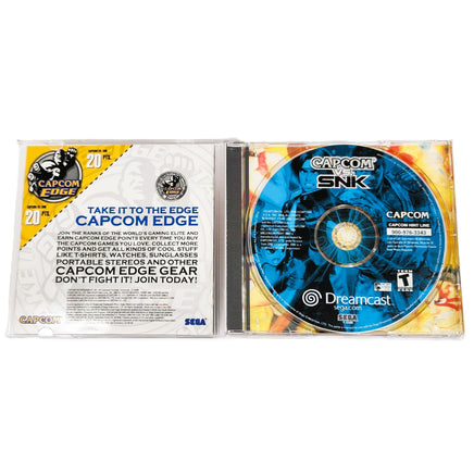 Capcom Vs Snk Dreamcast Like New - Inside Contents Of Game Case