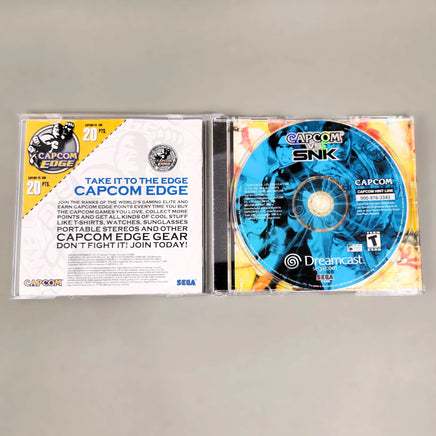 Capcom vs SNK - Dreamcast - Open game case view, like new condition