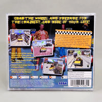 Crazy Taxi - Dreamcast - Jewel case rear insert close-up, very good condition
