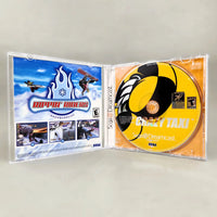 Crazy Taxi - Dreamcast - Open case layout showing game components, very good condition