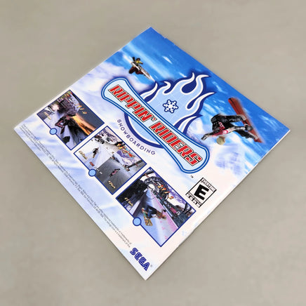Crazy Taxi - Dreamcast - Close up of instruction manual back view, very good condition