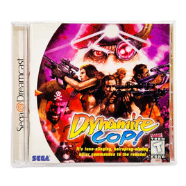 Dynamite Cop Sega Dreamcast Like New CIB - Front Cover Of Jewel Case