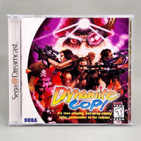 Dynamite Cop - Sega Dreamcast - Front cover design of official game, like new condition