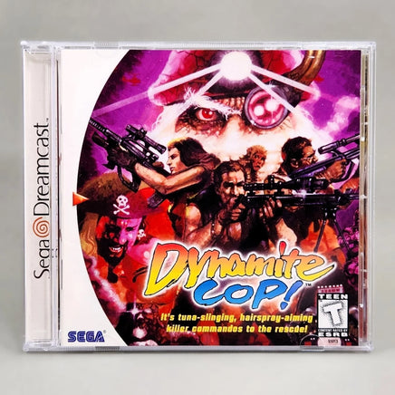 Dynamite Cop - Sega Dreamcast - Front cover design of official game, like new condition