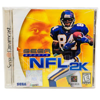 Sega Dreamcast NFL 2K game case with football player on cover
