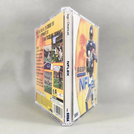 NFL 2K - Dreamcast - Game case spine view, good condition