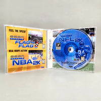 NFL 2K - Dreamcast - Interior layout showing disc placement, like new condition