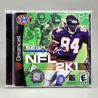 NFL 2K1 - Dreamcast - Authentic front artwork from instruction manual, good condition