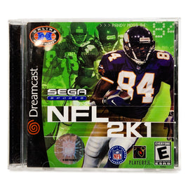 Nfl 2K1 Dreamcast Good - Authentic Front Cover Art