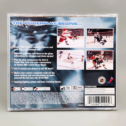NHL 2K - Dreamcast - Rear tray insert artwork, very good condition