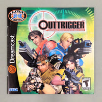 Outtrigger - Sega Dreamcast - Instruction manual front view, like new condition