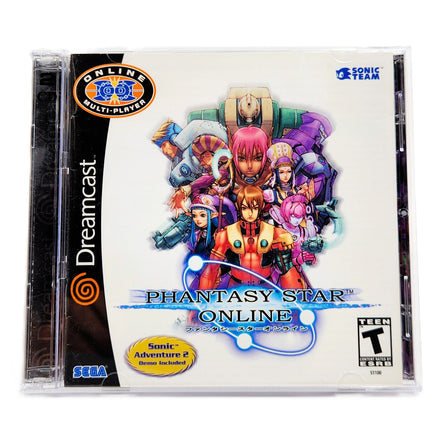 Phantasy Star Online Sega Dreamcast Very Good CIB - Front Artwork Of Authentic Release