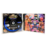 Phantasy Star Online Sega Dreamcast Very Good CIB - Contents Of Open Case Showing Sonic Adventure 2 The Trial Demo - Disc 2