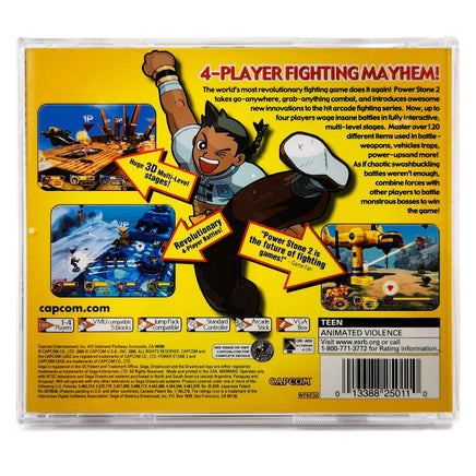 Power Stone 2 Dreamcast Like New - Cib Back Cover