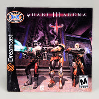 Quake III Arena - Dreamcast - Instruction manual front view, very good condition