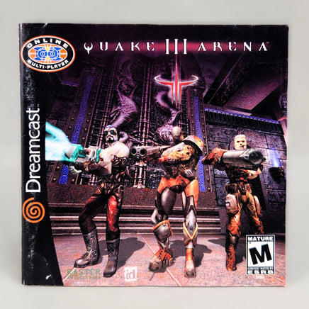 Quake III Arena - Dreamcast - Instruction manual front view, very good condition