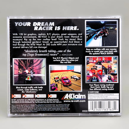 Re-Volt - Dreamcast - Authentic rear tray artwork shown, like new condition
