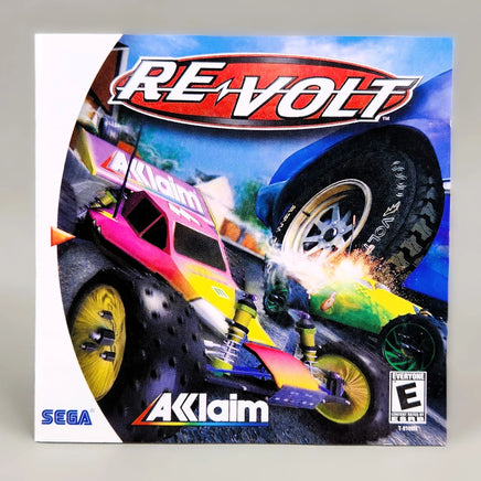 Re-Volt - Dreamcast - Instruction manual front view, like new condition