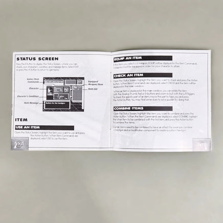 Resident Evil: CODE Veronica - Sega Dreamcast - Instruction manual pages alternate view, very good condition