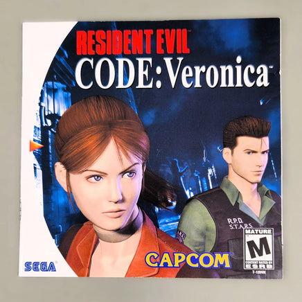 Resident Evil: CODE Veronica - Sega Dreamcast - Instruction manual front view, very good condition