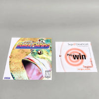 Sega Bass Fishing - Dreamcast - Instruction manual front view, like new condition