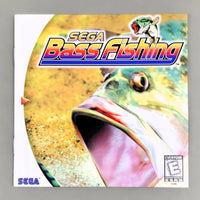 Sega Bass Fishing - Dreamcast - Instruction manual front view, like new condition